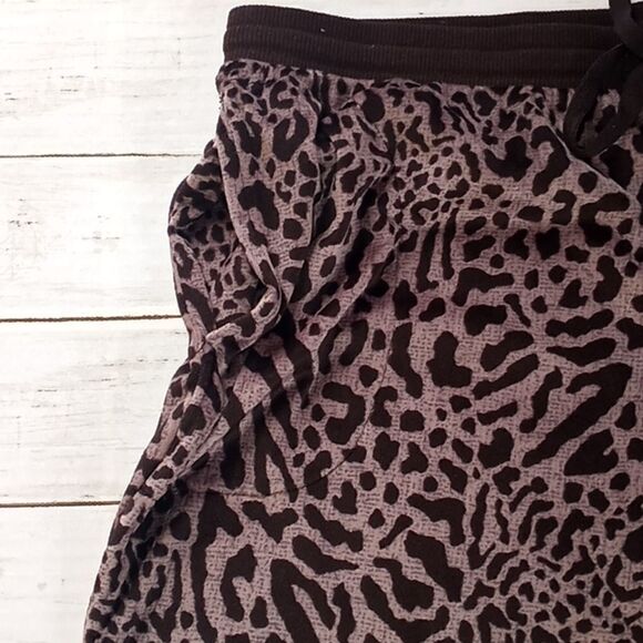 Velvety Zebra Jogger Lounge Sleep Pants Size L - Picture 5 of 6